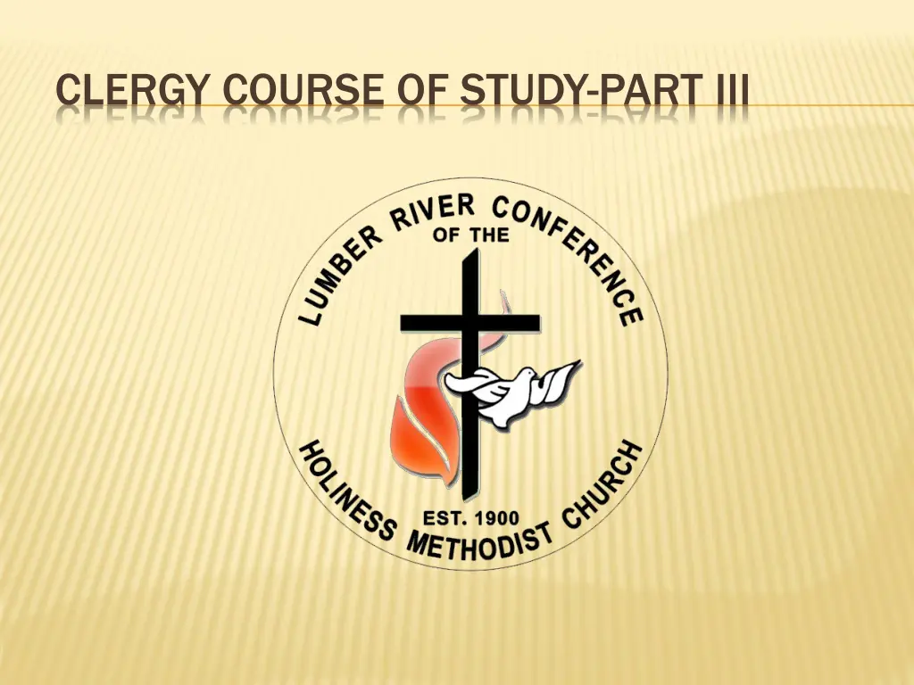 clergy course of study part iii