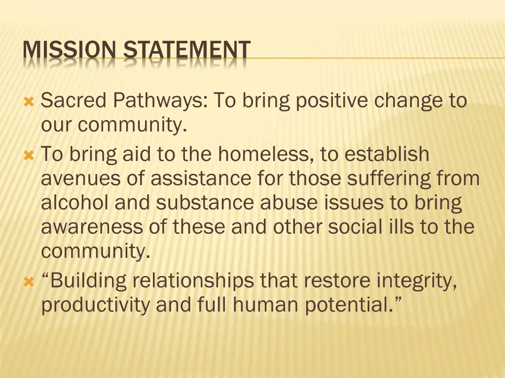 mission statement