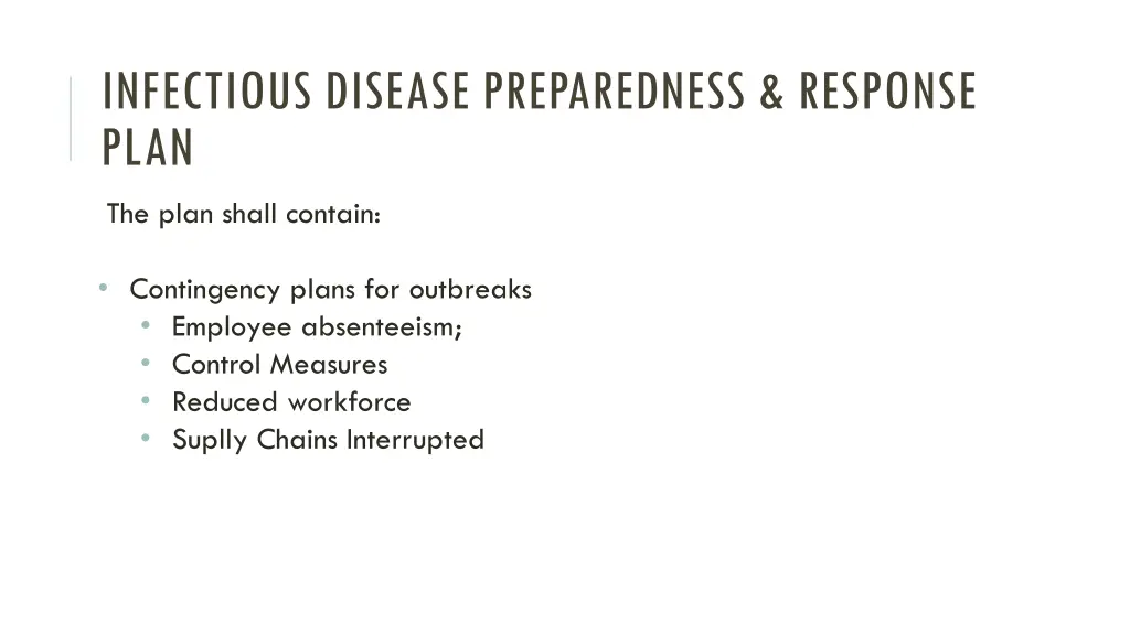 infectious disease preparedness response plan 2