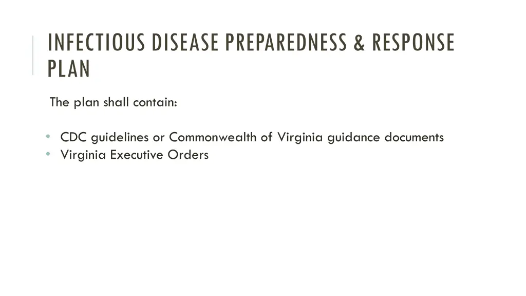 infectious disease preparedness response plan 5