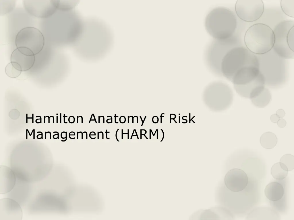 hamilton anatomy of risk management harm