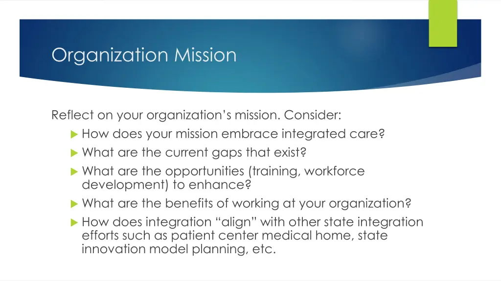 organization mission