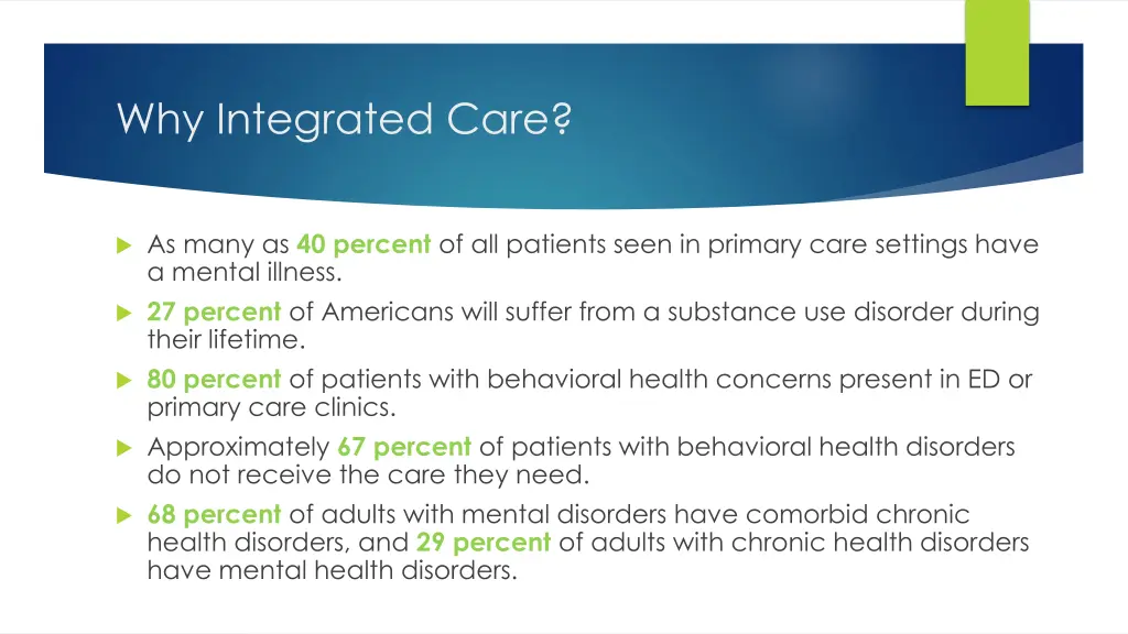 why integrated care