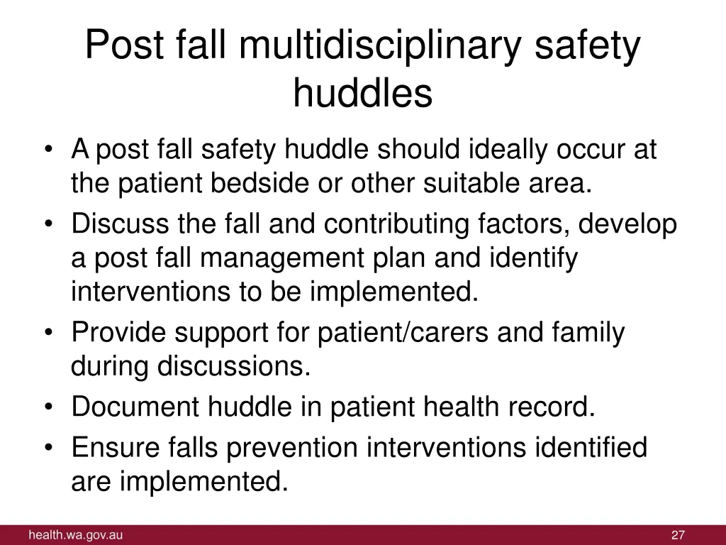 post fall multidisciplinary safety huddles 1