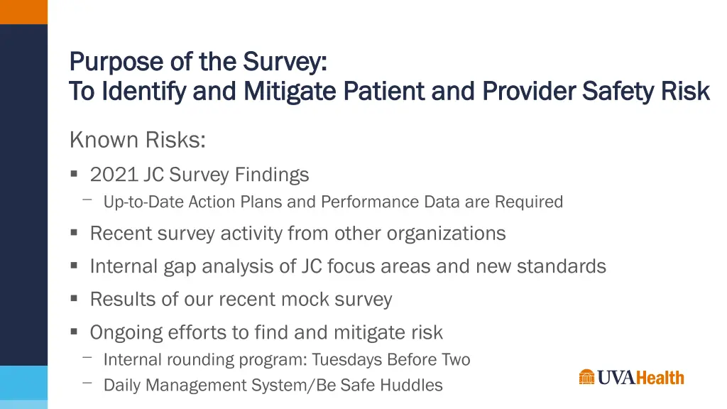 purpose of the survey purpose of the survey