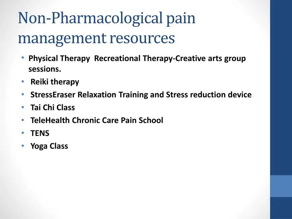 non pharmacological pain management resources 2