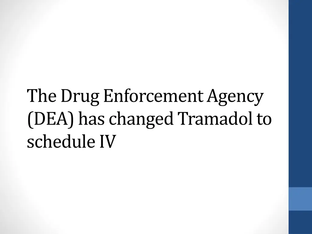 the drug enforcement agency dea has changed