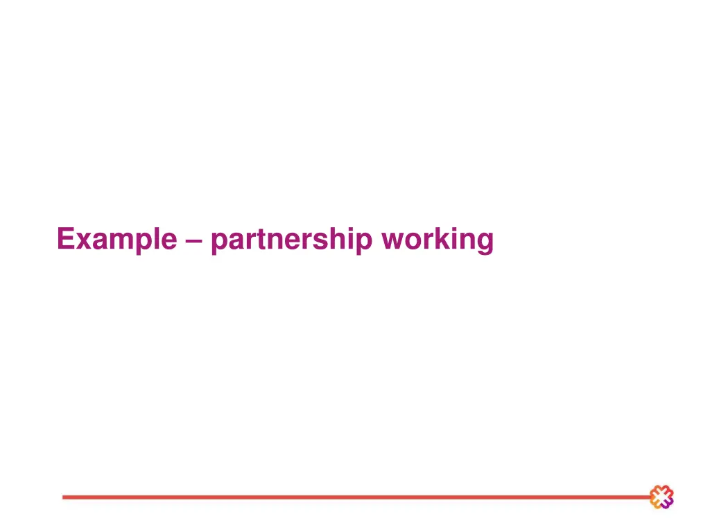 example partnership working