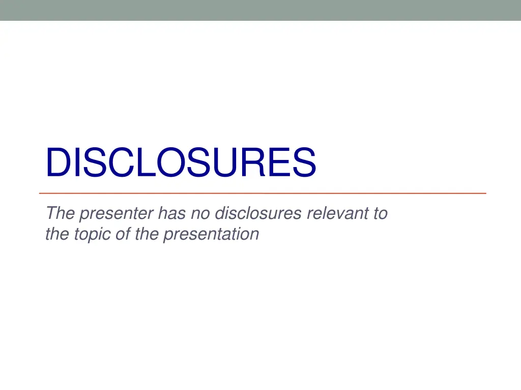 disclosures