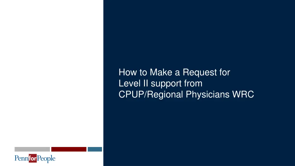 how to make a request for level ii support from