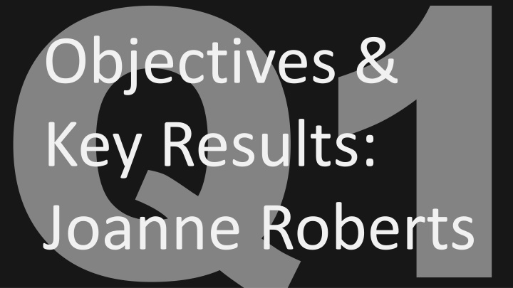 objectives key results joanne roberts