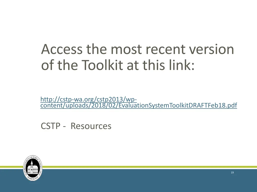 access the most recent version of the toolkit