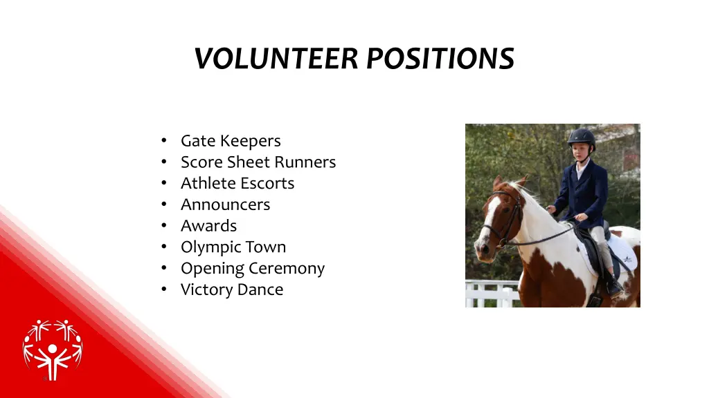 volunteer positions