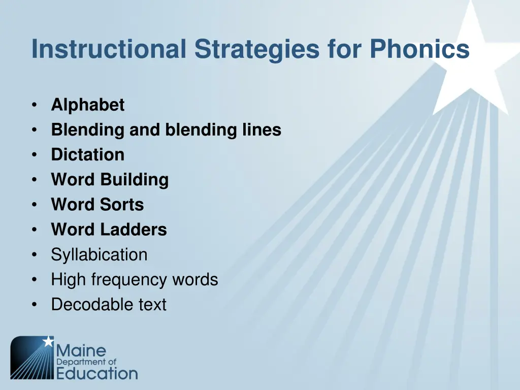 instructional strategies for phonics