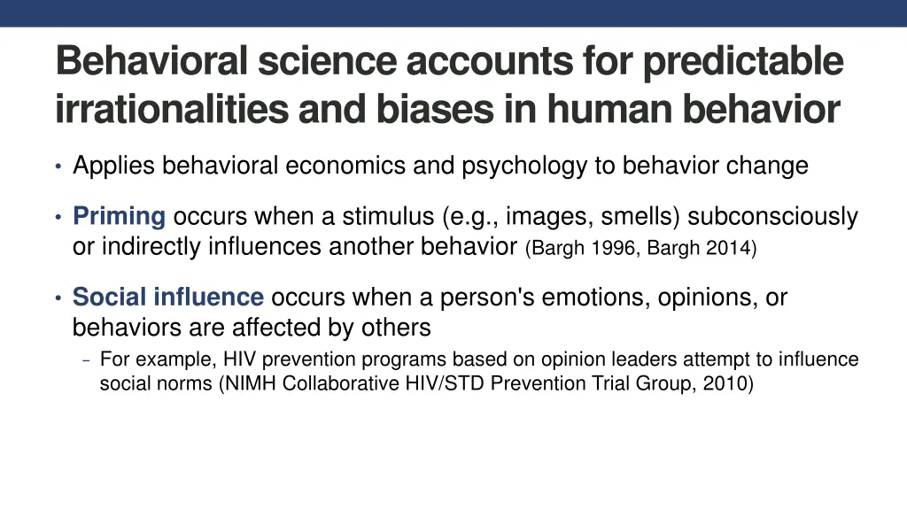 behavioral science accounts for predictable