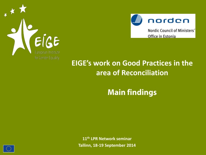 eige s work on good practices in the area