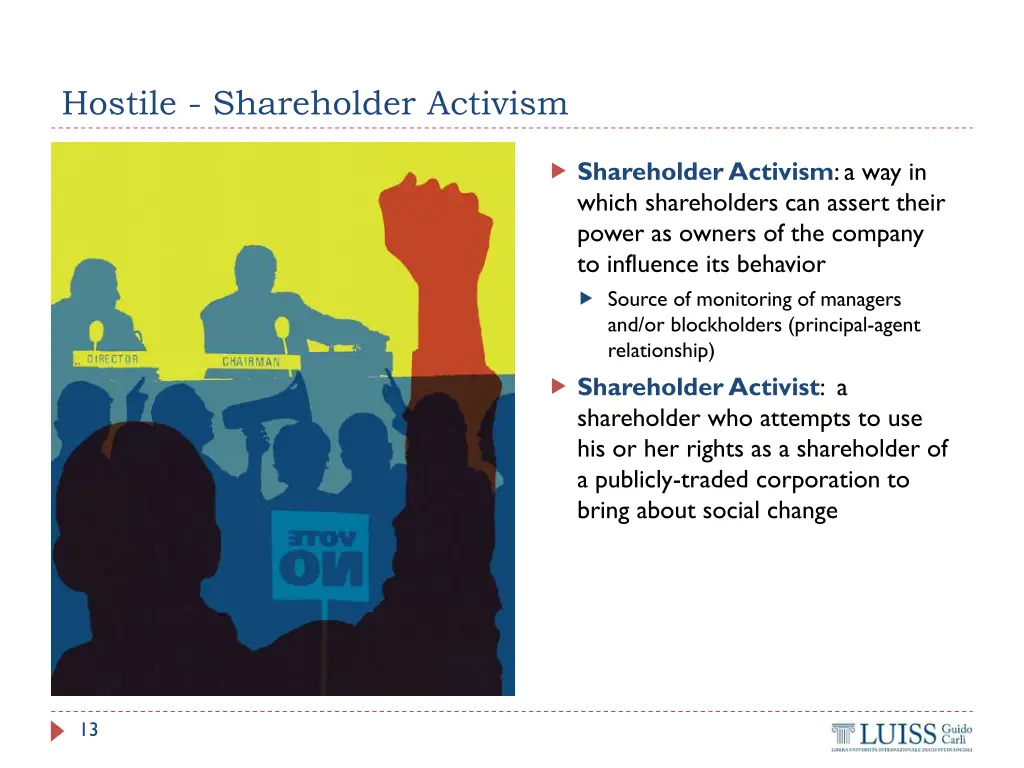 hostile shareholder activism