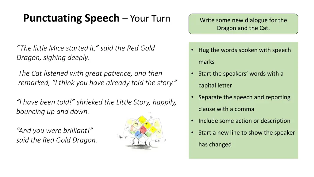 punctuating speech your turn