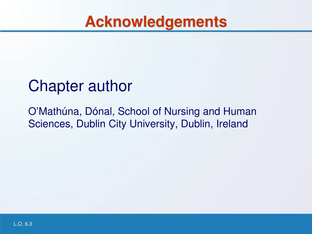 acknowledgements