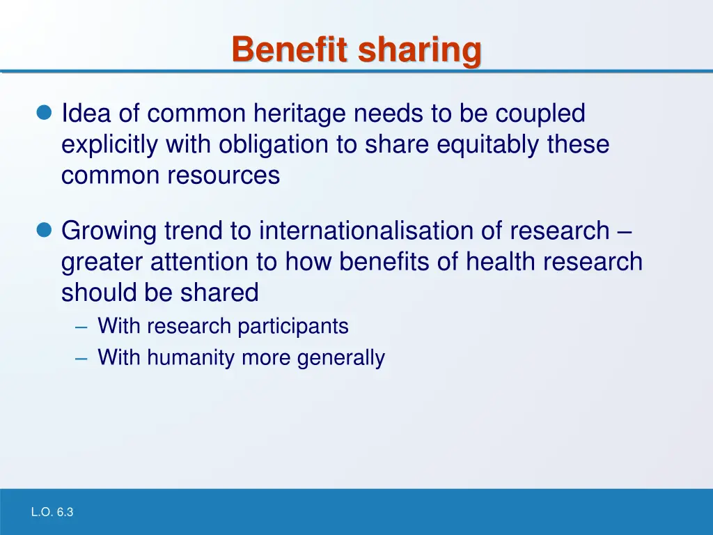 benefit sharing 2