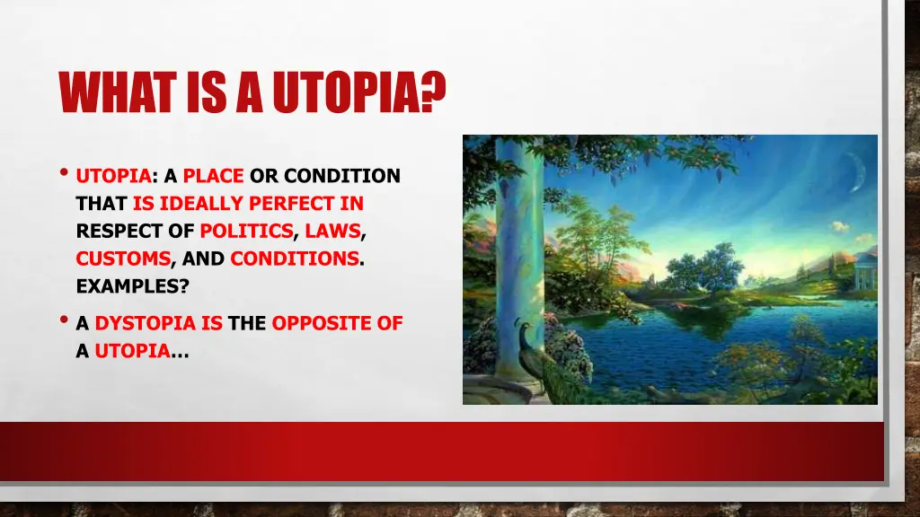 what is a utopia