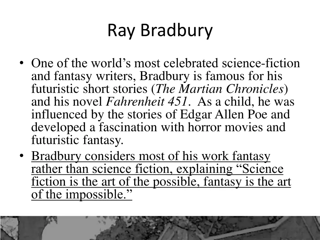 ray bradbury