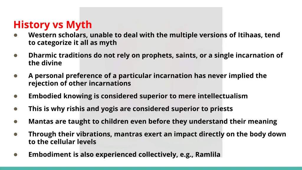 history vs myth western scholars unable to deal