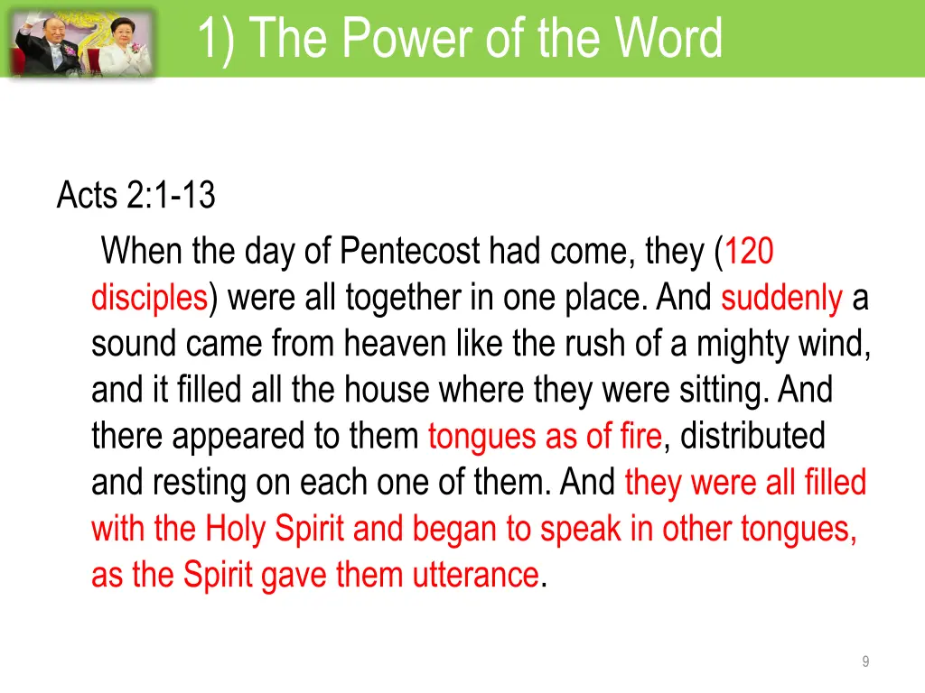 1 the power of the word