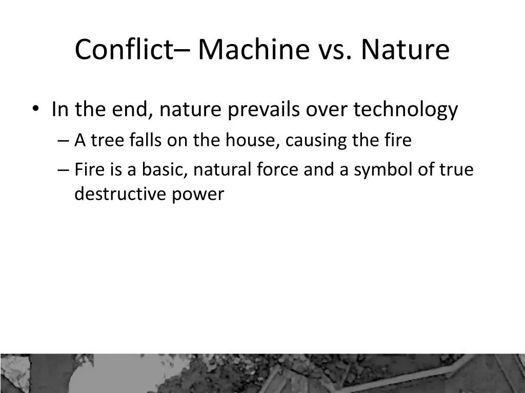 conflict machine vs nature 2