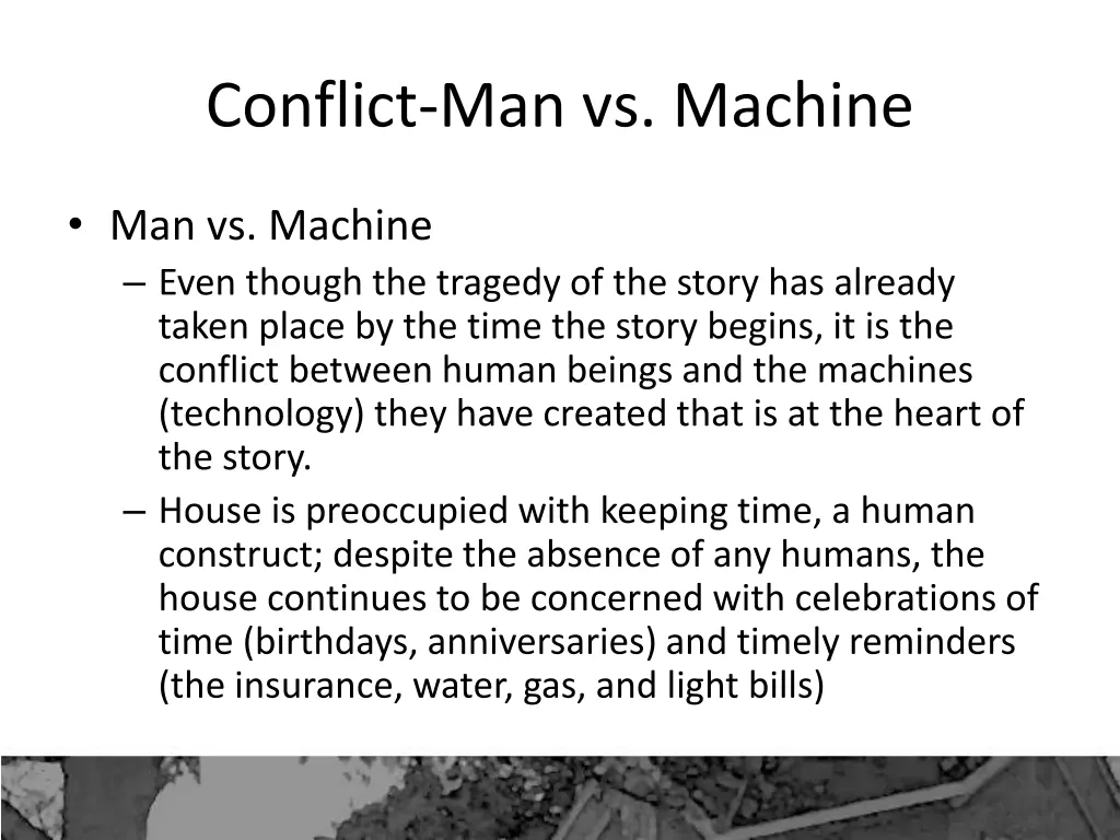 conflict man vs machine