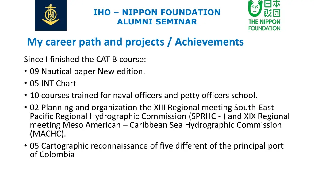 iho nippon foundation alumni seminar 2