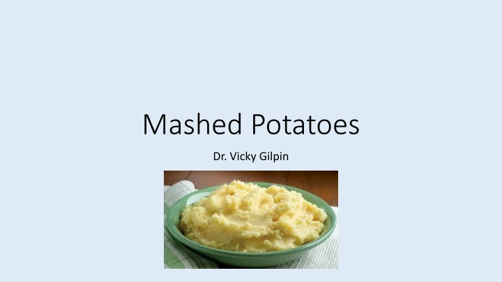 mashed potatoes