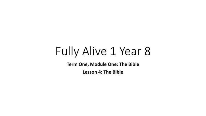 fully alive 1 year 8