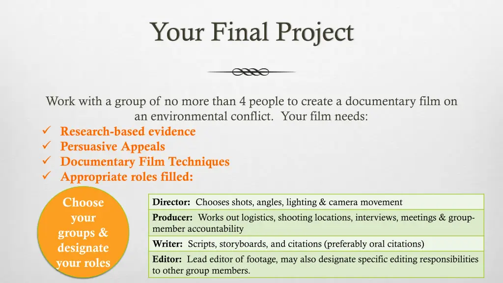 your final project