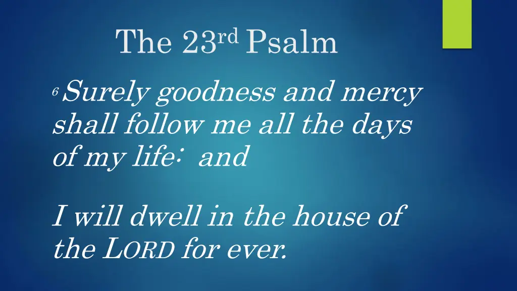 the 23 rd psalm 1