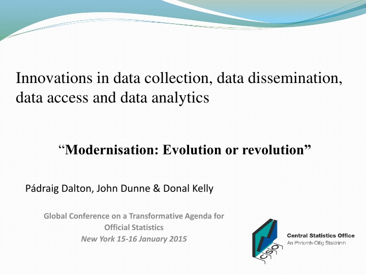 innovations in data collection data dissemination