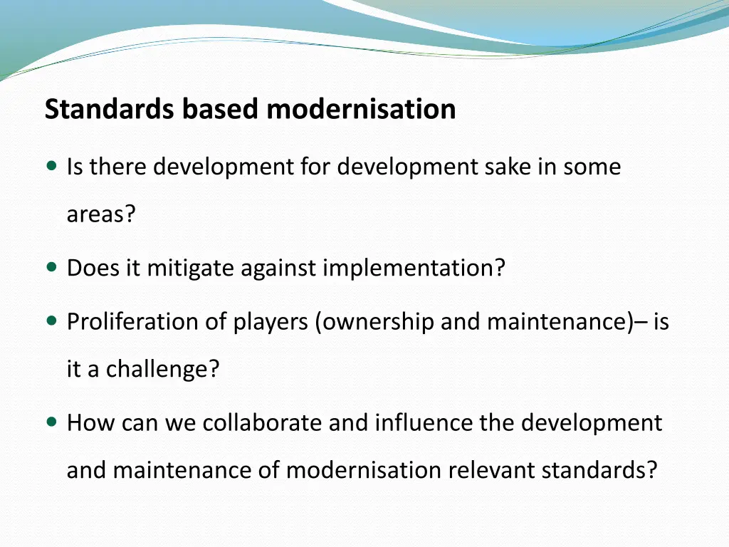 standards based modernisation 1