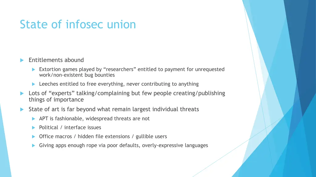 state of infosec union 4