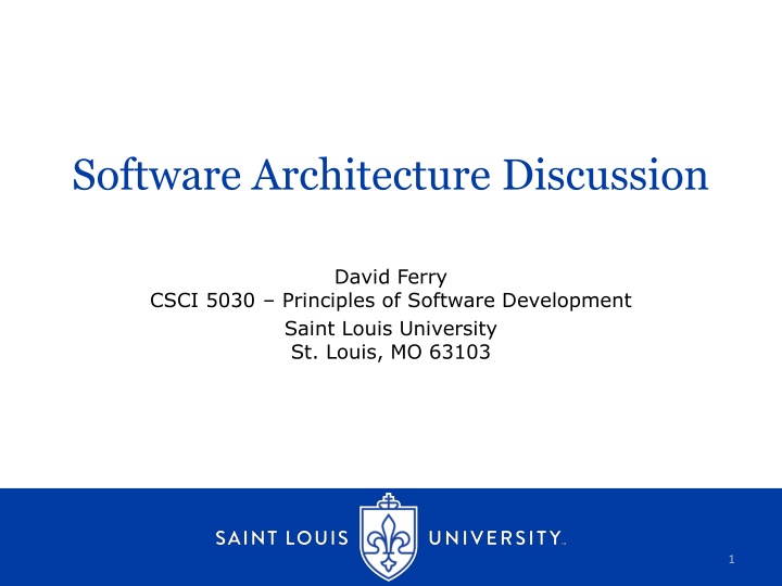 software architecture discussion