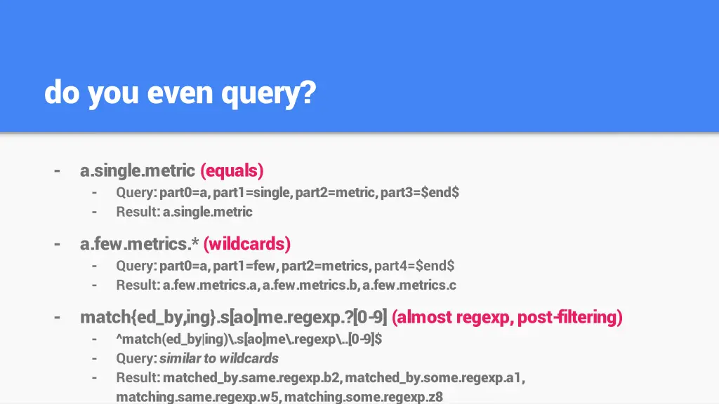 do you even query