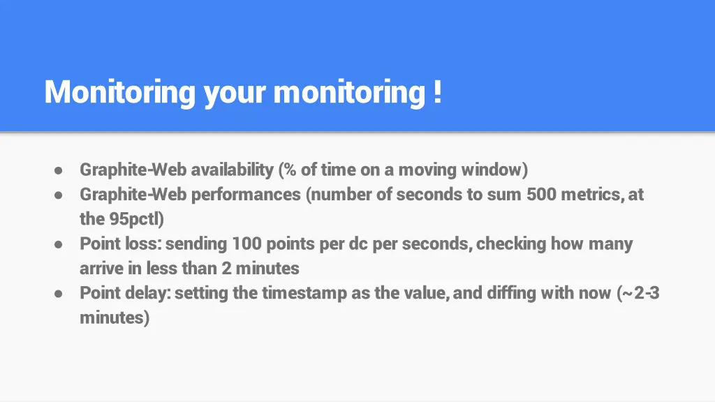 monitoring your monitoring