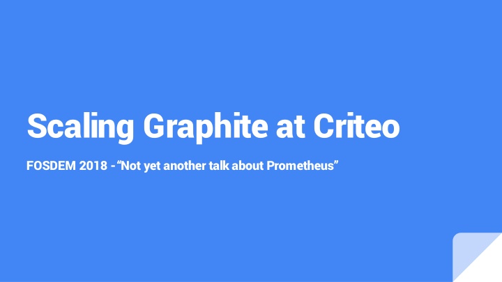 scaling graphite at criteo