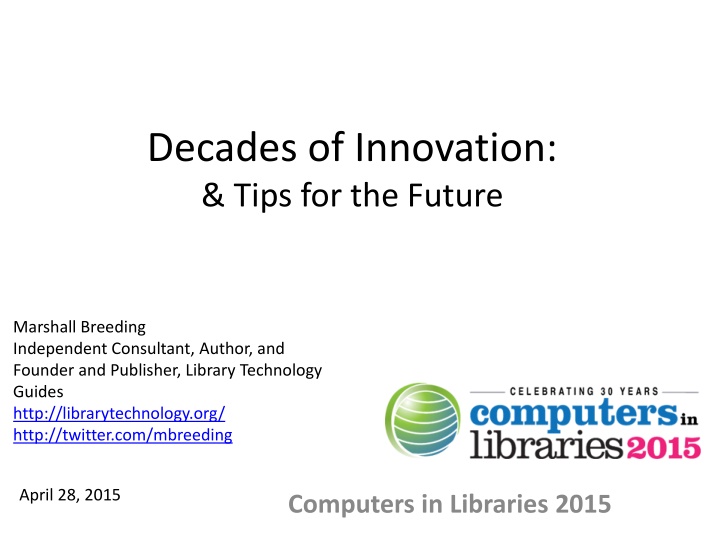 decades of innovation tips for the future