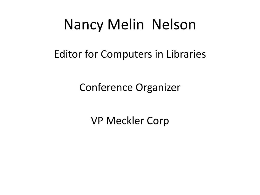 nancy melin nelson