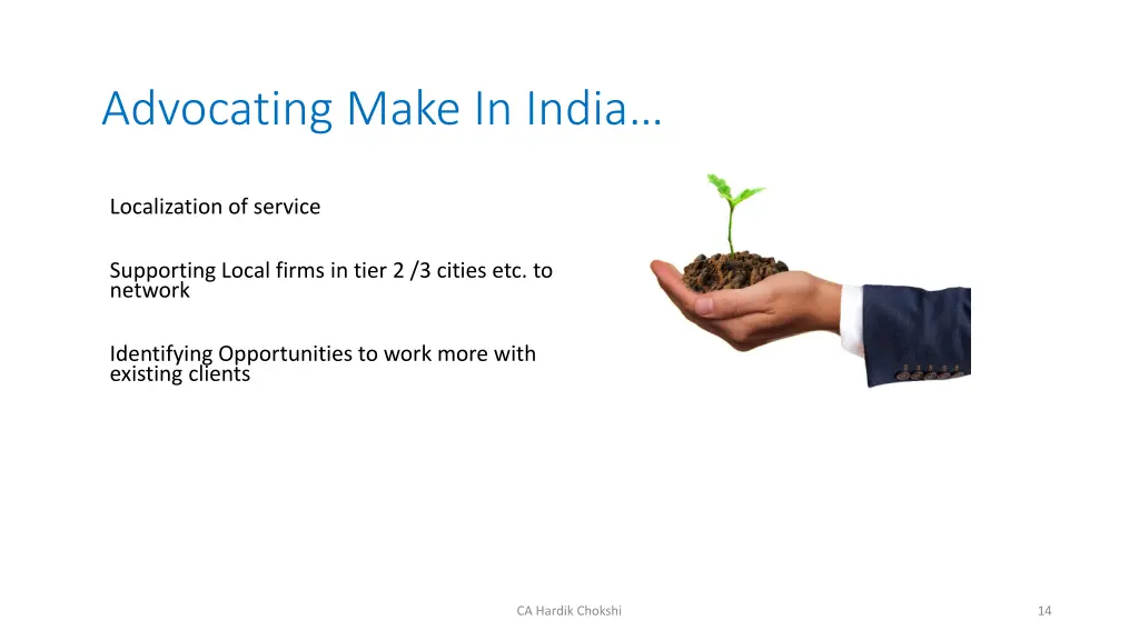 advocating make in india