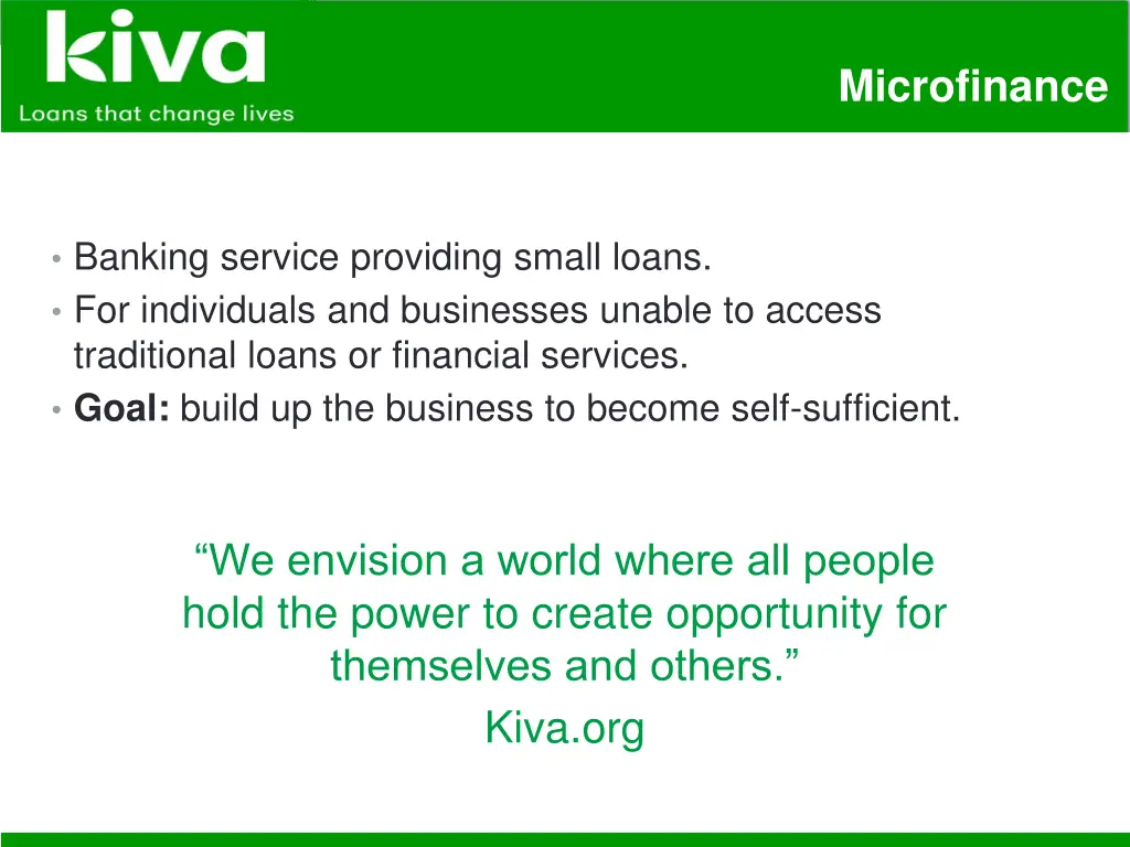 microfinance