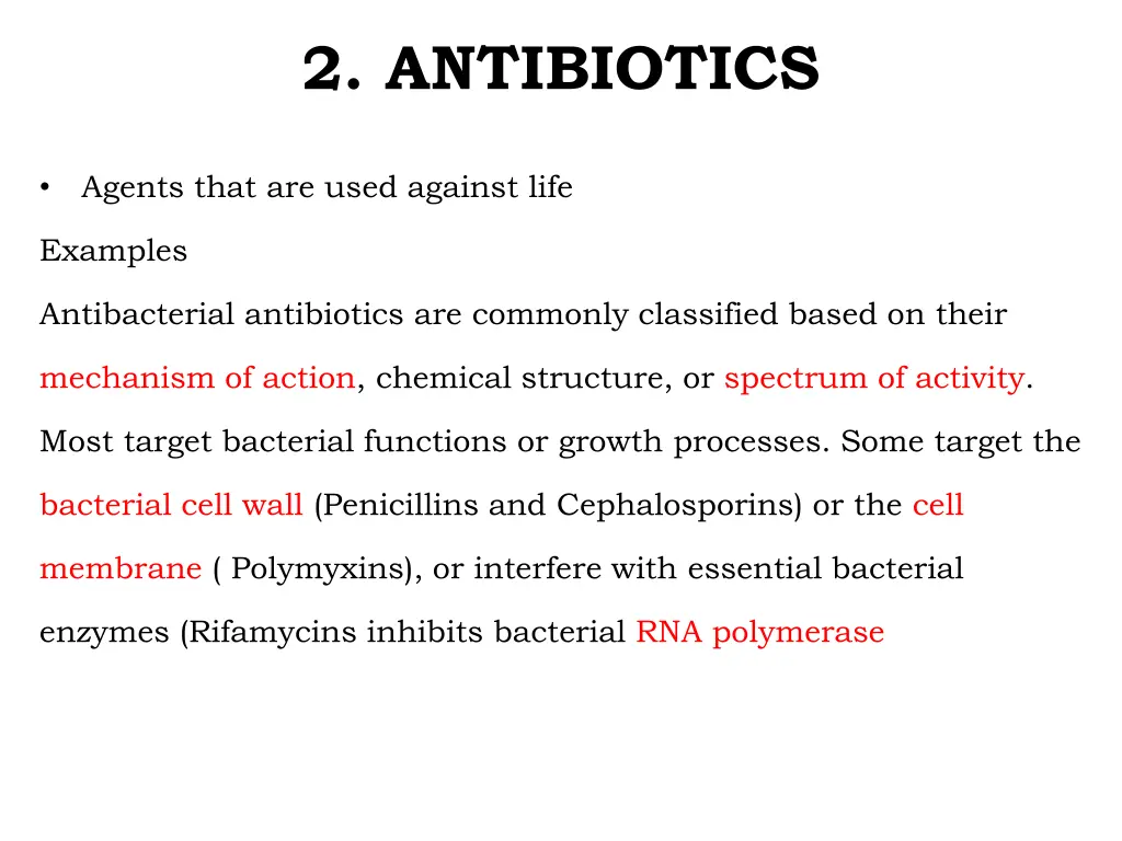 2 antibiotics