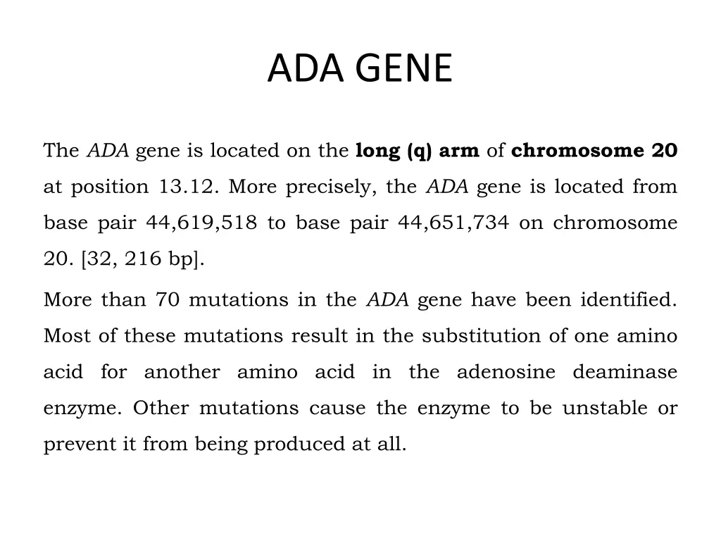 ada gene