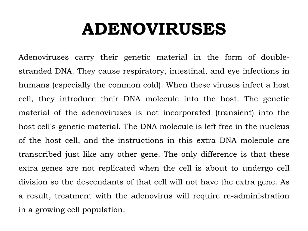 adenoviruses