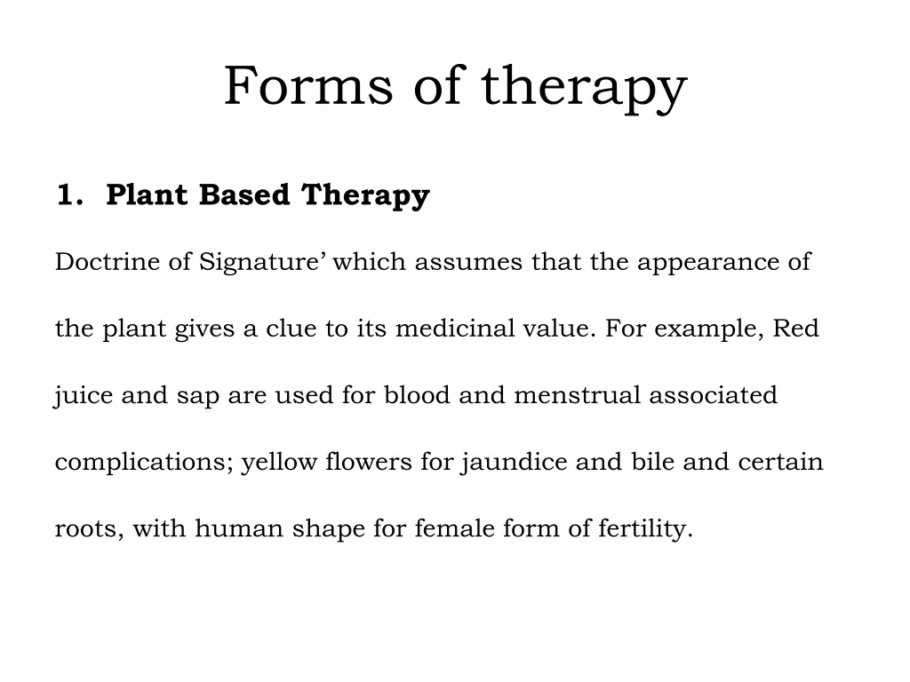 forms of therapy